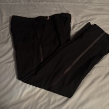 Men s Black Tuxedo Dress Pants Size 30/30 Regular Fit