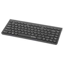 Manhattan  Slim Wireless USB Mini Keyboard for PC and Laptop, Black