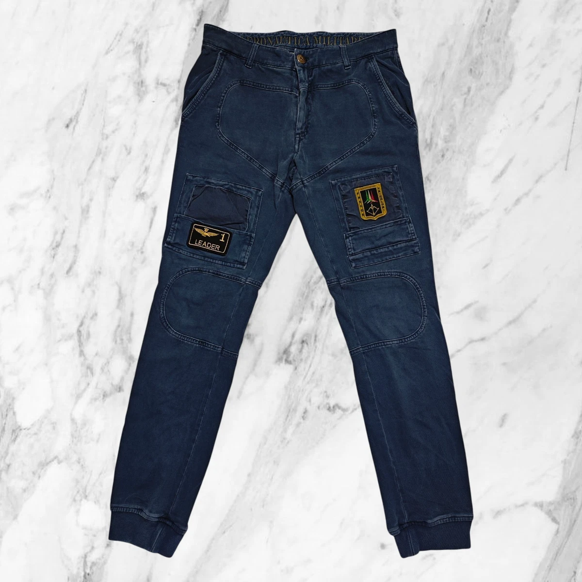 Pantalon Cargo Militaire Homme - Aeronautica Militare - Taille M - Occasion Très Bon état