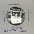 1 Gram 0.999 Fine Silver Bar - Love