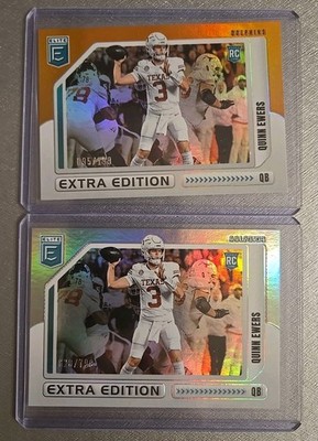 2025 Elite Quinn Ewers 2x RC Extra Edition Orange /199 + Base /799 Dolphins 
