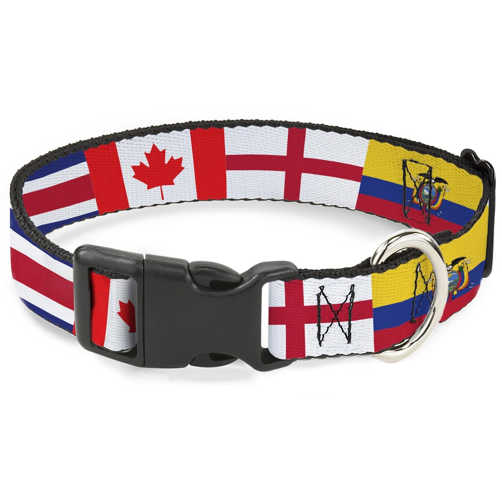 Buckle-Down Pet Collar, Dog Collar Plastic Buckle, Soccer Fan World Cup Team Cou