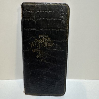 1893 1914 The New Webster Dictionary And Complete Vest-Pocket Book 45,800 Words