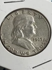 1963 Franklin Half Dollar 90% Silver US Coin Last Year Issue