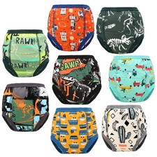 MooMoo Baby 8 Packs Potty Training Pants Cotton Absorbent Training Underwear ...