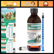Liquid Dewormer for Dogs Cats - Pyrantel Pamoate Oral Liquid, 100 mL, Easy to
