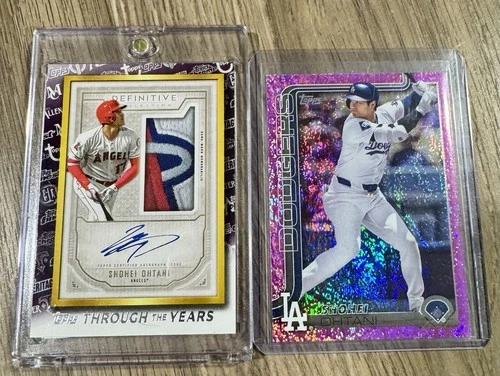Shohei Ohtani 2021 Topps #TTY-17 Through The Years Patch And Topps 25 Parallel
