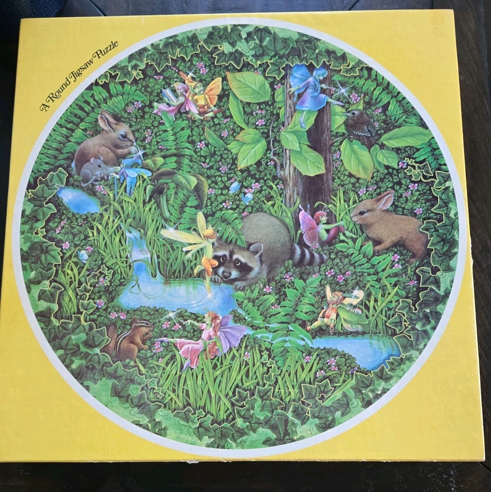 Rompecabezas redondo Eaton vintage 500 piezas Fantasia. 1980. Completo Foto 4 de 4