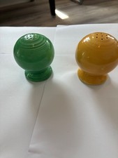 Vintage Yellow/Green Fiesta Salt and Pepper