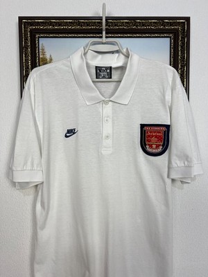 【正規 90s NIKE arsenal training polo】 Vintage 90's Nike Arsenal Football Train Shirt Polo Soccer Gunners