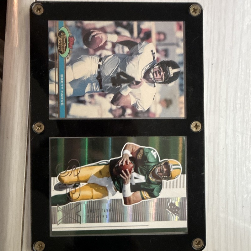 Upper Deck 1994 Stadium Club Brett Favre Packers NFL Football 2-Card Lot