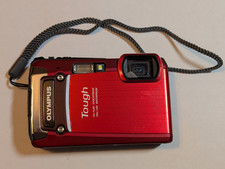 Olympus Tough TG-820 Digital Camera Red 5X Zoom Shock AS IS Parts/Repair 