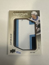 2024-25 UD Premier Mega Patch Clayton Keller Chest Logo PMP-CK  /22   (MEM)