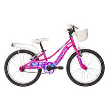 Bici Bambina 20" Fucsia City Girl 1V Acciaio Myland Bimba Bianco Rosa