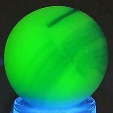 Vintage UV-Reactive Marble King Rainbow .62 Inches Near-Mint Condition