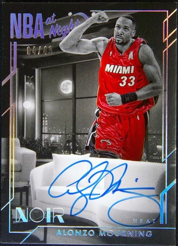 2024-25 ALONZO MOURNING AUTO PANINI DONRUSS OPTIC FAST BREAK