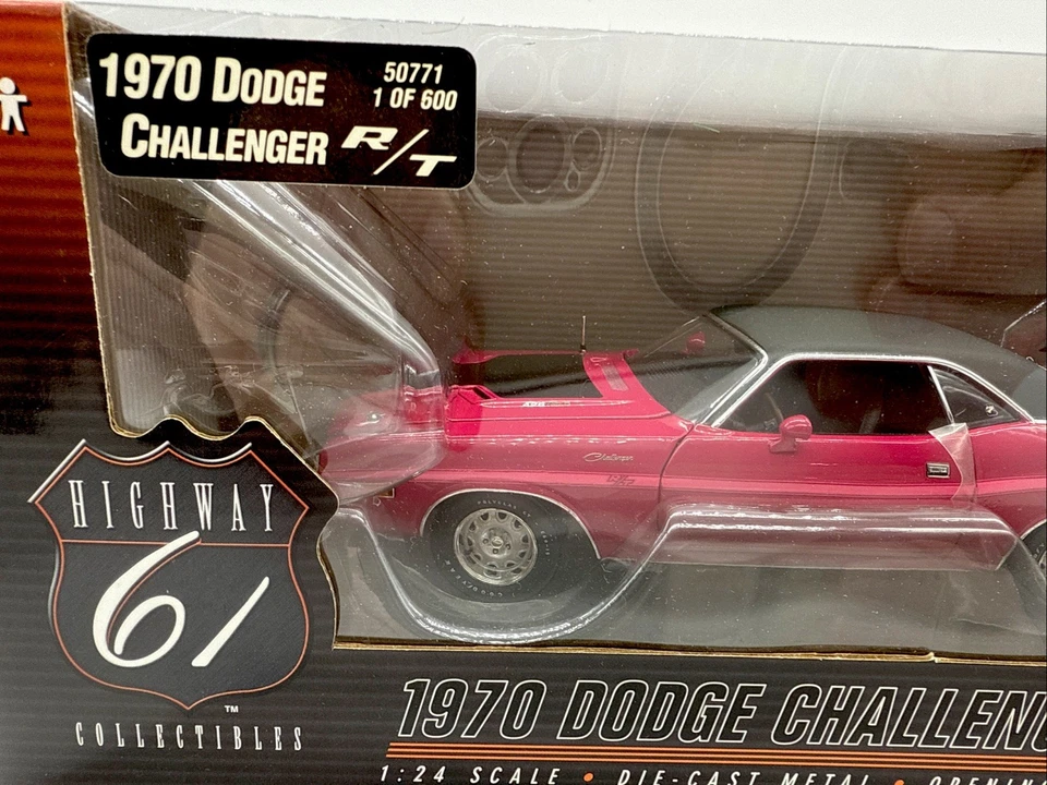 1970 DODGE CHALLENGER T/A Pink Panther HIGHWAY 61 426 HEMI 1/24 1 Of 600 RARE - Image 3 of 4