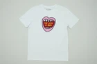 Elton John Men's T-Shirt Size L White Graphic Print Crew Neck New