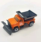 Vintage Matchbox Highway Maintenance Truck Orange DOT Plow Scraper Blade Dump 90
