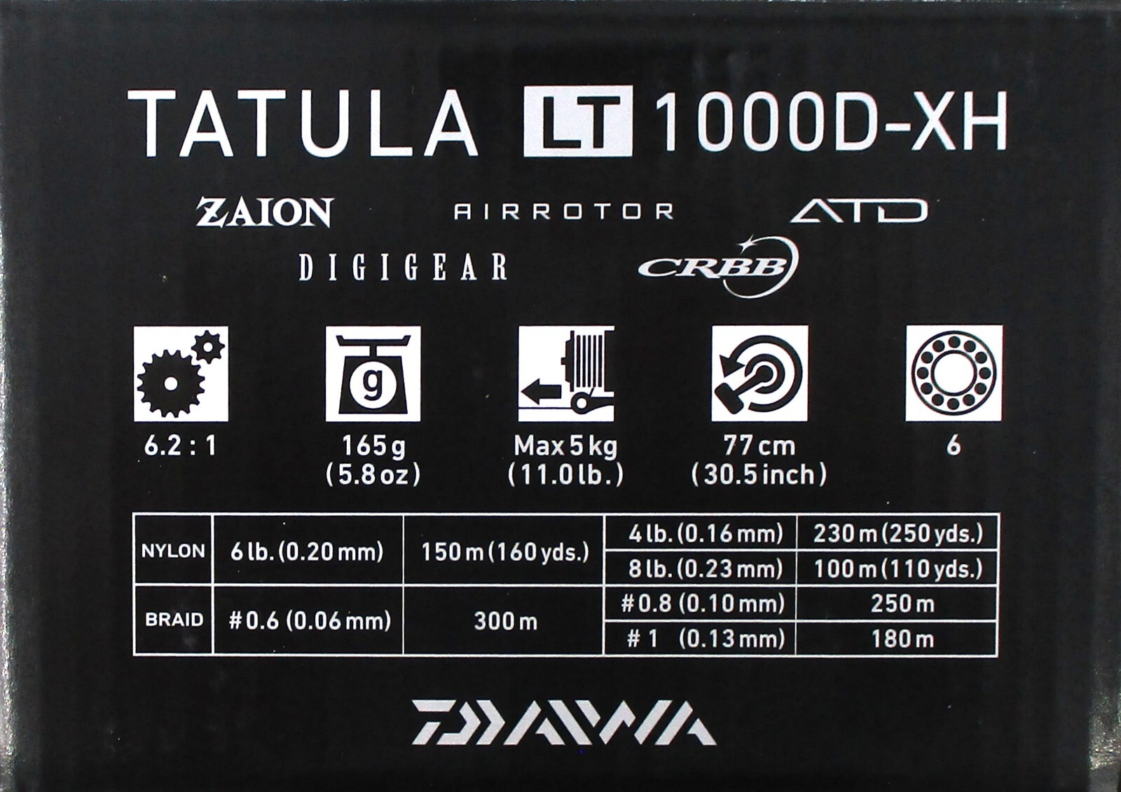 Daiwa Tatula LT 1000D-XH 6.2:1 Spinning Reel BRAND NEW IN BOX