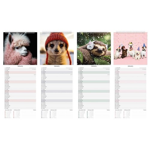 2026 Slim Calendar Planner Spiral,Flower ,Scenic, Slimline, envelope Gift Ta - Picture 13 of 51