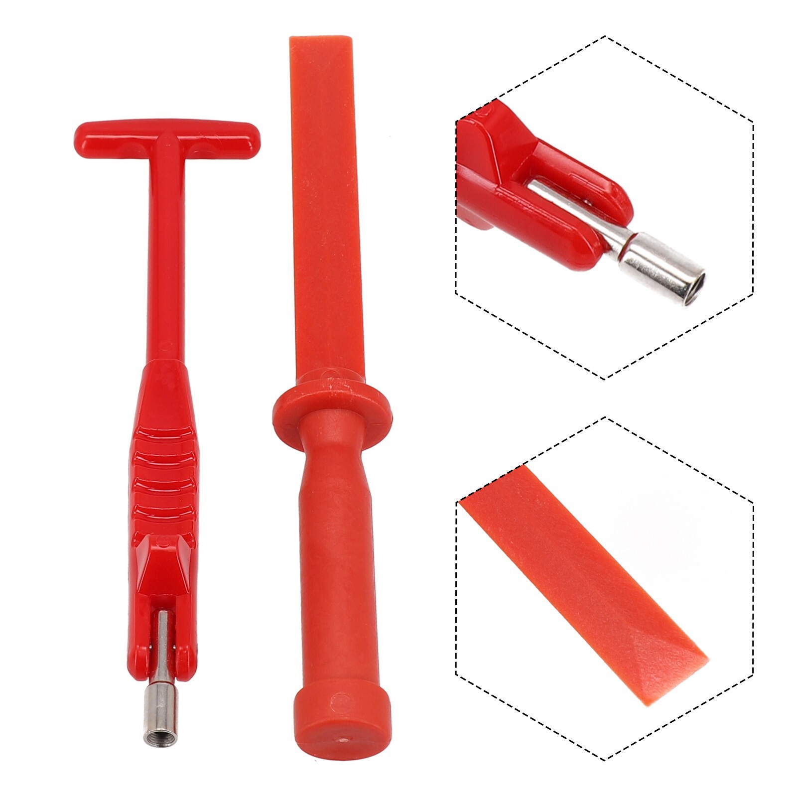Heavy Duty Tire Repair Tool Set with Valve Remover and Sticky Weight