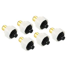 17mm Latching Push Button Switch, 6 Pcs Electric Torch Tail Switch, Black