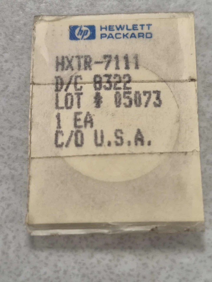 HXTR-7111 TRANSISTOR RF bajo ruido Hewlett-Packard 6 GHz Foto 4 de 4