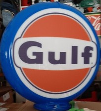 Globo GULF per Distributore Pompa Benzina Epoca Anni 50 60