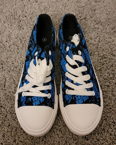 Carolina Panthers Shoes- Women's Size 8, Low-top Canvas, Football NFL - Picture 3 of 5