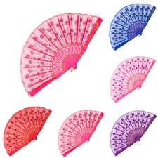 FAN Flower Party Chinese New Hand Spanish Style Dance Silk Wedding Folding held