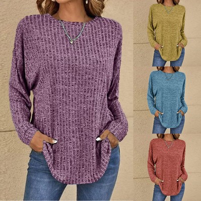 Plus Size Women Long Sleeve Baggy Pullover Ladies Jumper Loose Tunic Shirt Tops