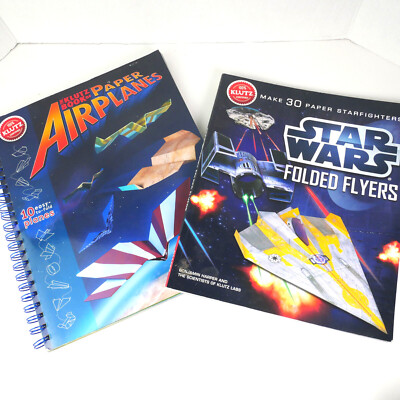 Klutz Star Wars Folded Flyers & The Klutz Book of Paper Airplanes Pre-Owned READ