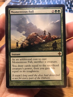 Momentous Fall Nm 1x English Mtg Rise Of The Eldrazi Toys Hobbies Collectible Card Games Accessories