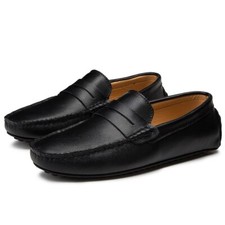 Men's Loafers Slip-On Casual shoes Genuine Leather Moccasins Driving Shoes