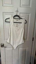 free people intimately Ivory Bodysuit Stretchy Size Medium Nwt