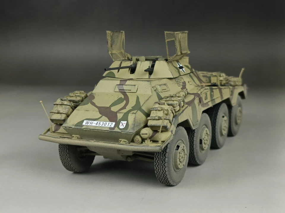 1/35 Built WWII German Sd.Kfz 234/1 8x8 2cm Heavy Recon Armoured Car Model - Image 3 of 4