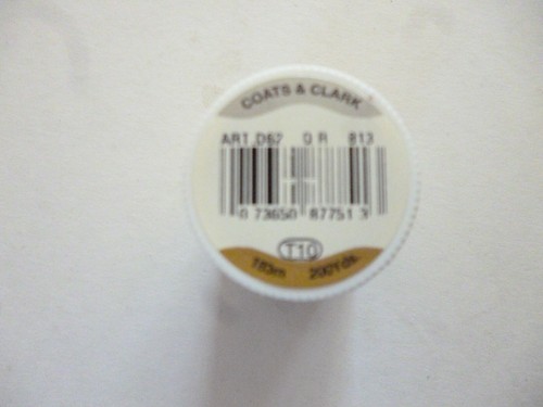 COATS & CLARK VEGETATIVE METALLIC DECORATIVE SEWING ART.D62 #813 183M 200YDS. - Picture 3 of 3