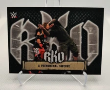 2021 Topps WWE #RKO-9 A Phenomenal Swerve Randy Orton AJ Styles wrestling card