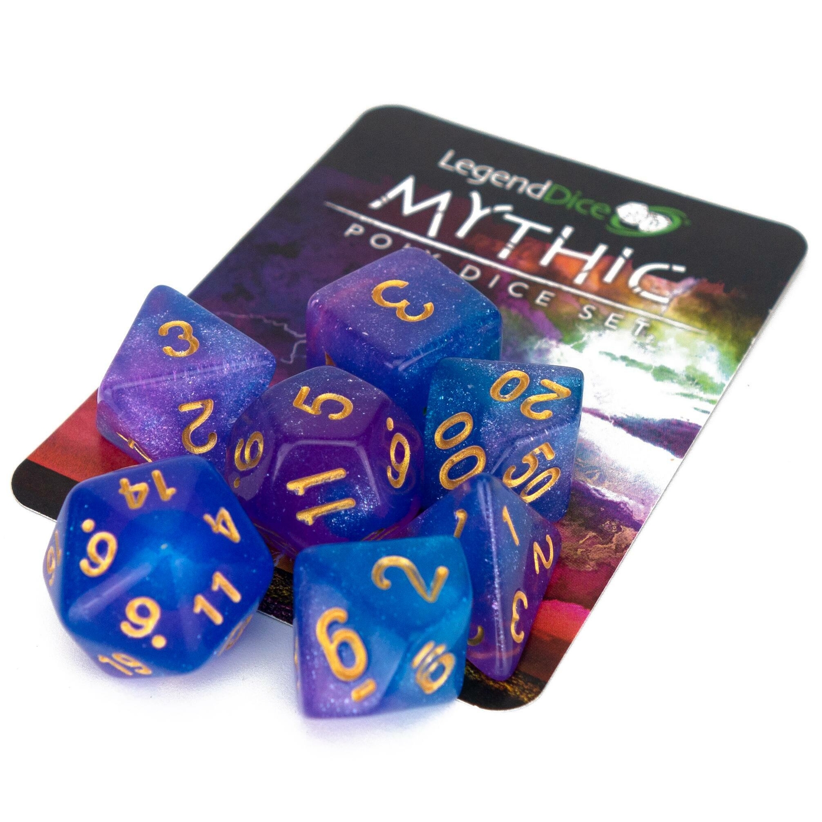 RPG Dice Set - Poly Dice Set - Mythic - Midsummer Night