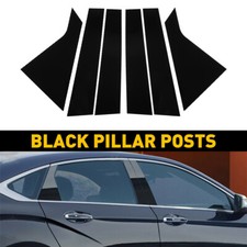 Body Pillar Posts Door Window Trim Black 6pcsset For 2014-2020 Chevrolet Impala Body Pillar Posts Door Window Trim Black 6pcsset For 2014-2020 Chevrolet Impala