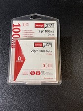Iomega Zip Disks 100 MB 3 Pack PC/MAC Factory Sealed plus FREE Open Bonus Pack