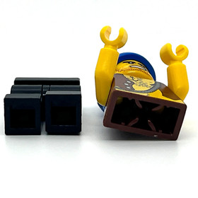 Pirate brown vest tattoo Pirates Lego Minifigure 852751