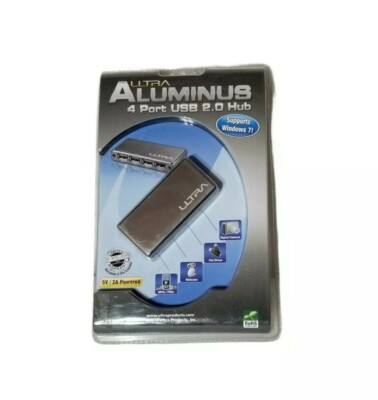 ULTRA Aluminus 4 Port USB 2.0 Hub New Sealed