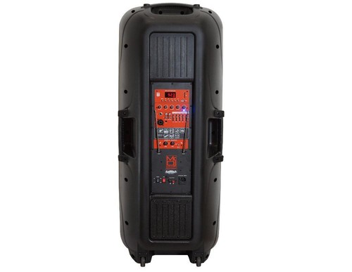 2 MR DJ 4500 Watts Dual 12" Rechargeable PA DJ Party Speaker Bluetooth, Light, E - Picture 6 of 7