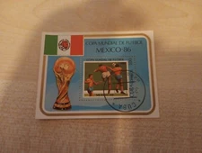 BLOCK POST STAMPS WORLD  USED   (MBJJ6025) COPA MUNDIAL DE FUTBOL MEXICO 86