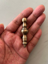 Vtg Unique Masonry Carpenter Miniature Tiny Brass Plumb Bob Collectable Tool