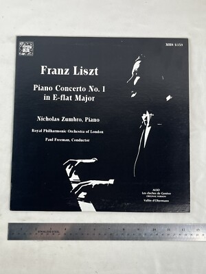Piano Concerto No. 1 in E-flat Major LP by Franz Liszt vinyl 1981 M- MHS4359