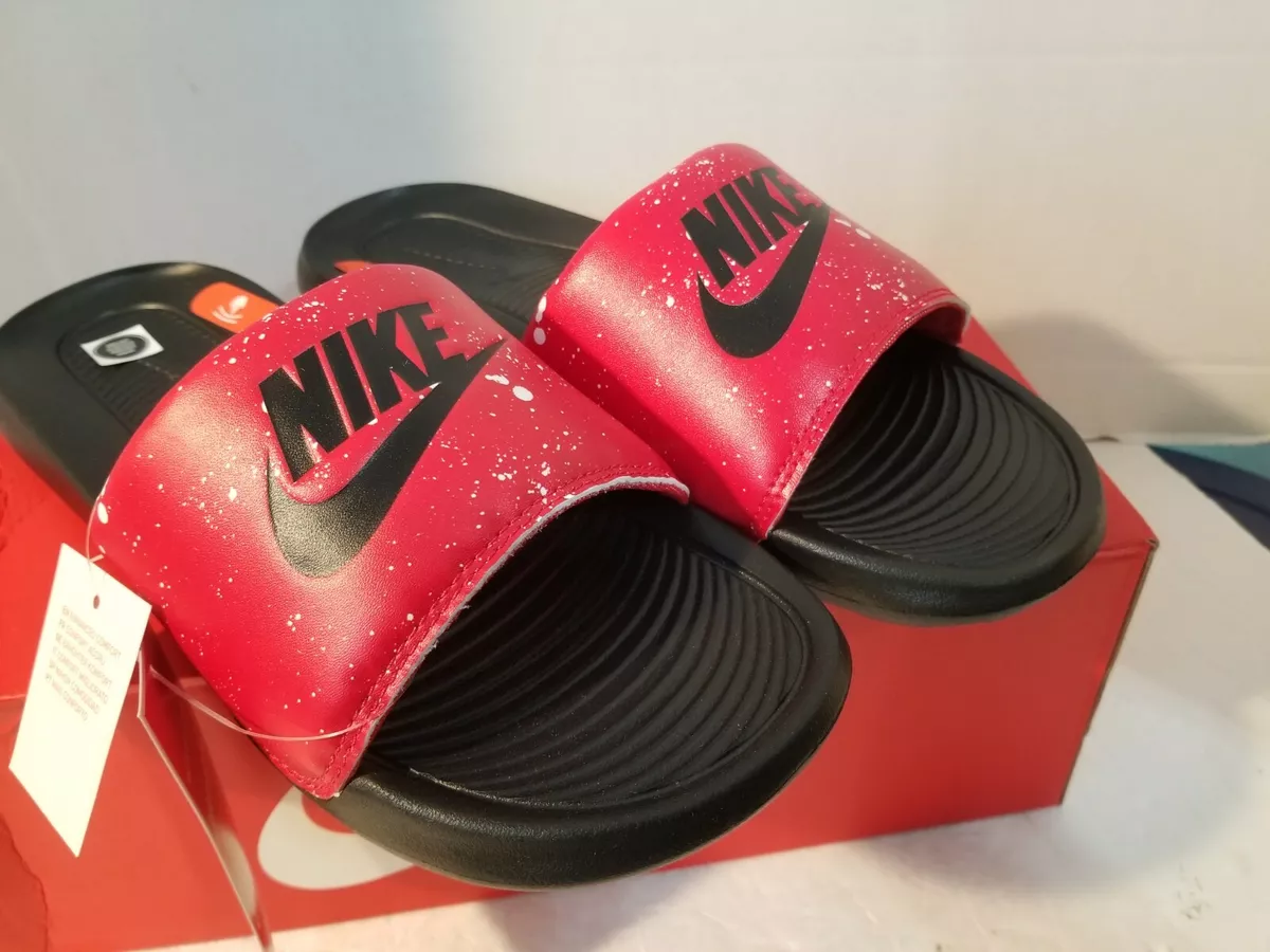 Mens Nike Victori One Shower Slides Sandals Red CZ5478 600 Size 8