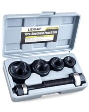 Lichamp Manual Knockout Punch Kit, Heavy Duty Metal Sheet Knock Out Box Hole Cut